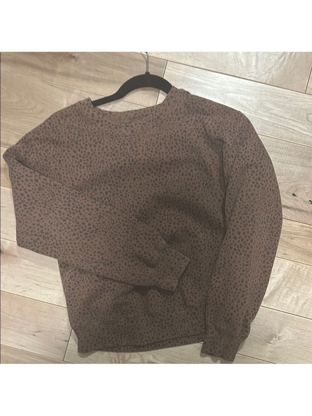 Abercrombie Leopard Print Brown Sweater